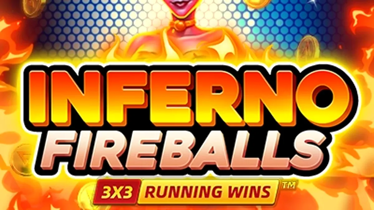 Giao diện trò chơi slot Inferno Fireballs với các hiệu ứng lửa rực rỡ