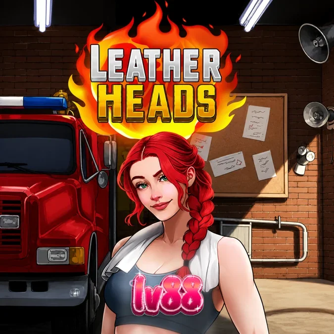 Giao diện trò chơi slot Leatherheads với chủ đề lính cứu hỏa